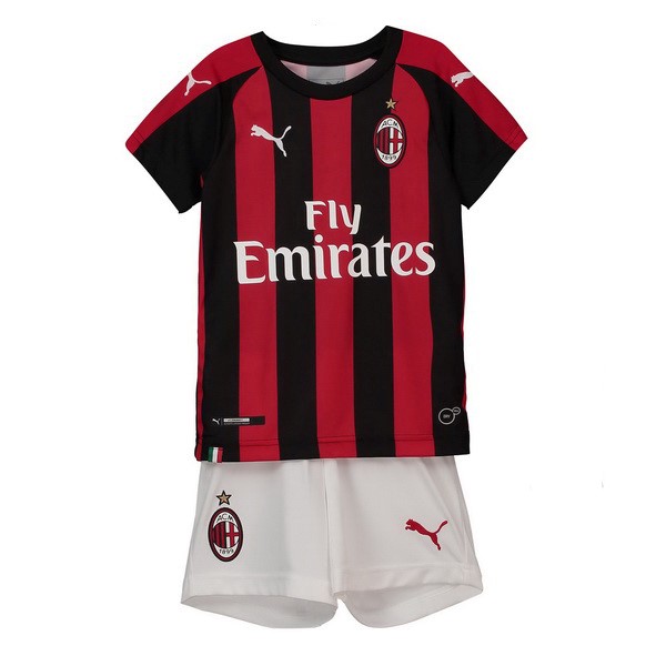 Camiseta AC Milan Primera equipo Niños 2018-19 Rojo